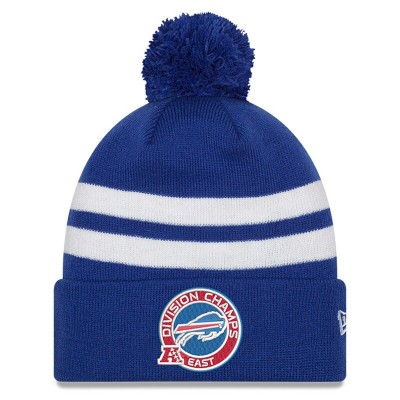 Шапка с помпоном Buffalo Bills New Era 2021 AFC East Division Champions - Royal - оригинальная атрибутика плейофф НФЛ 2021/2022