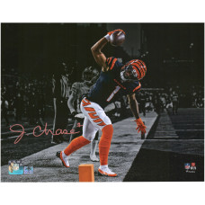 Фото с автографом Cincinnati Bengals Ja'Marr Chase Fanatics Authentic 11 x 14 Touchdown Spike Spotlight