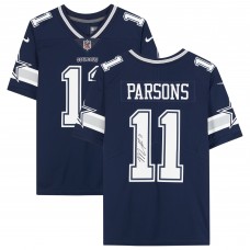 Игровая джерси Autographed Dallas Cowboys Micah Parsons Fanatics Authentic Navy Nike Limited