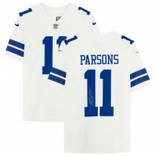 Игровая джерси Autographed Dallas Cowboys Micah Parsons Fanatics Authentic White Nike Limited