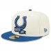 Бейсболка Indianapolis Colts New Era 2022 Sideline 59FIFTY - Cream/Royal
