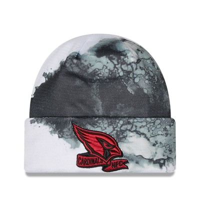 Arizona Cardinals New Era Black 2022 Sideline Ink Dye Tonal Cuffed Knit Hat