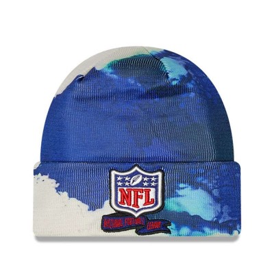 Шапка с отворотом NFL New Era 2022 Sideline Ink Dye - Navy