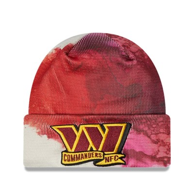 Шапка с отворотом Washington Commanders New Era 2022 Sideline Ink Dye - Burgundy
