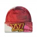 Шапка с отворотом Washington Commanders New Era 2022 Sideline Ink Dye - Burgundy