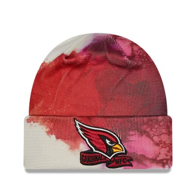 Arizona Cardinals New Era Cardinal 2022 Sideline Ink Dye Cuffed Knit Hat
