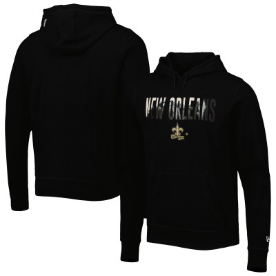 Толстовка New Orleans Saints New Era Black Ink Dye