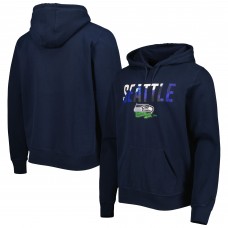 Толстовка Seattle Seahawks New Era Ink Dye - College Navy