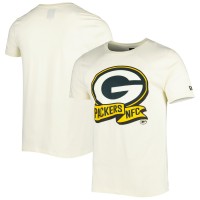 Футболка Green Bay Packers New Era Cream Sideline Chrome