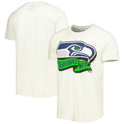 Футболка Seattle Seahawks New Era Sideline Chrome - Cream