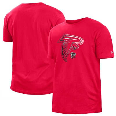 Футболка Atlanta Falcons New Era 2022 Sideline Ink Dye - Red