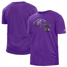 Футболка Baltimore Ravens New Era 2022 Sideline Ink Dye - Purple Футболка Baltimore Ravens New Era 2022 Sideline Ink Dye - Purple