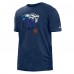 Футболка Chicago Bears New Era Navy 2022 Sideline Ink Dye