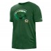 Футболка Green Bay Packers New Era 2022 Sideline Ink Dye - Green