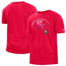 Футболка San Francisco 49ers New Era 2022 Sideline Ink Dye - Scarlet