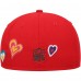 Бейсболка Tampa Bay Buccaneers New Era Chain Stitch Heart 59FIFTY - Scarlet