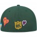 Бейсболка Green Bay Packers New Era Chain Stitch Heart 59FIFTY - Green