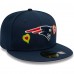 Бейсболка New England Patriots New Era Chain Stitch Heart 59FIFTY - Navy