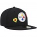 Бейсболка Pittsburgh Steelers New Era Black Chain Stitch Heart 59FIFTY