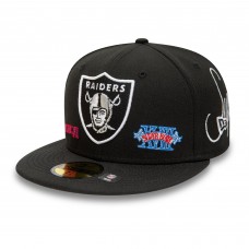 Бейсболка Las Vegas Raiders New Era Historic Champs 59FIFTY - Black