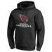 Толстовка Arizona Cardinals Black Logo Team Lockup Fitted
