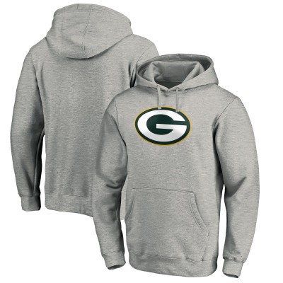 Толстовка Green Bay Packers Heather Gray Primary Logo Fitted