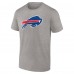 Футболка Buffalo Bills Primary Logo - Heathered Gray
