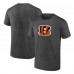 Cincinnati Bengals Fanatics Heather Charcoal Primary Logo T-Shirt