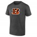 Cincinnati Bengals Fanatics Heather Charcoal Primary Logo T-Shirt