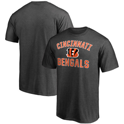 Футболка Cincinnati Bengals Fanatics Heather Charcoal Victory Arch