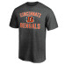 Футболка Cincinnati Bengals Fanatics Heather Charcoal Victory Arch