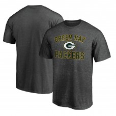 Футболка Green Bay Packers Fanatics Heather Charcoal Victory Arch