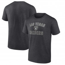 Las Vegas Raiders Fanatics Heather Charcoal Victory Arch T-Shirt