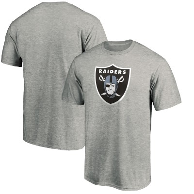 Футболка Las Vegas Raiders Primary Logo - Heathered Gray