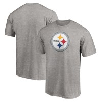 Pittsburgh Steelers Fanatics Heather Gray Primary Logo T-Shirt