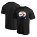 Футболка Pittsburgh Steelers Black Midnight Mascot Team Logo Футболка Pittsburgh Steelers Black Midnight Mascot Team Logo