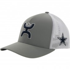 Dallas Cowboys HOOey Trucker Flex Hat - Gray/White