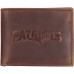 New England Patriots Brown Bifold Leather Wallet