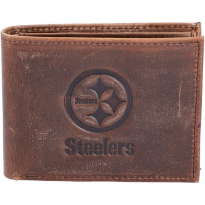 Кошелёк Pittsburgh Steelers Brown Bifold Leather