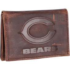 Кошелёк Chicago Bears Leather Team Tri-Fold Кошелёк Chicago Bears Leather Team Tri-Fold