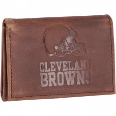 Кошелек Cleveland Browns Leather Team Tri-Fold