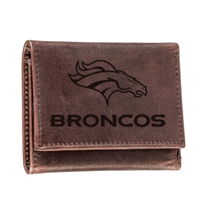 Кошелек Denver Broncos Leather Team Tri-Fold