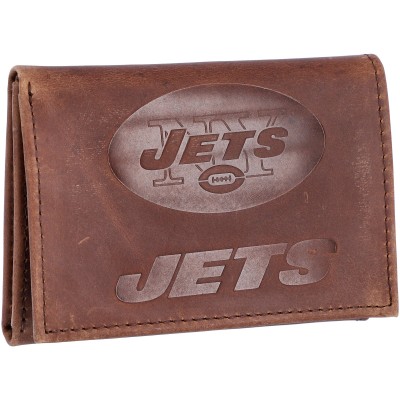 Кошелек New York Jets Leather Team Tri-Fold