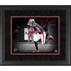 Facsimile Signature Atlanta Falcons Kyle Pitts Fanatics Authentic Framed 11 x 14 Spotlight Photograph