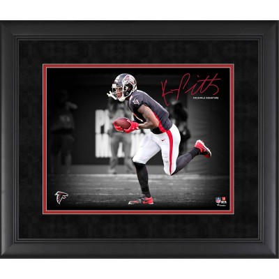 Facsimile Signature Atlanta Falcons Kyle Pitts Fanatics Authentic Framed 11 x 14 Spotlight Photograph
