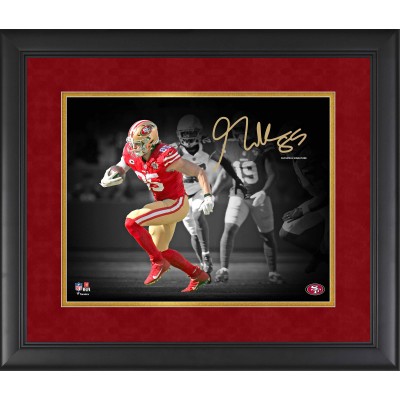 Facsimile Signature San Francisco 49ers George Kittle Fanatics Authentic Framed 11 x 14 Spotlight Photograph