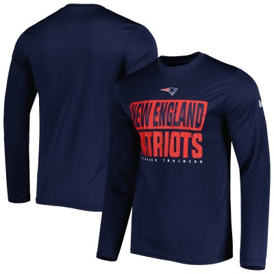 Футболка с длинным рукавом New England Patriots New Era Combine Authentic Offsides - Navy