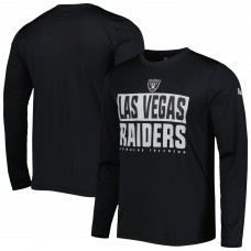 Футболка с длинным рукавом Las Vegas Raiders New Era Combine Authentic Offsides - Black