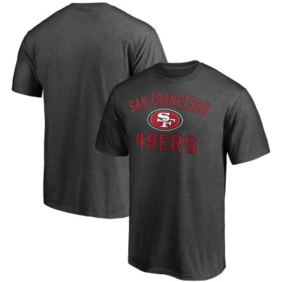 San Francisco 49ers Fanatics Heather Charcoal Victory Arch T-Shirt