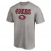 Футболка San Francisco 49ers Logo Team Lockup - Heathered Gray